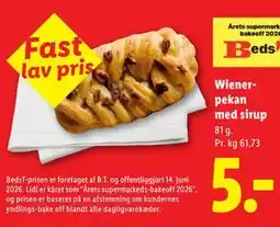 Lidl Wienerpekan med sirup tilbud
