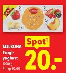Lidl MILBONA Frugtyoghurt tilbud