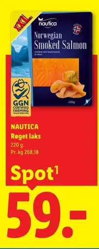 Lidl NAUTICA Røget laks tilbud