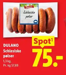 Lidl DULANO Schlesiske pølser tilbud