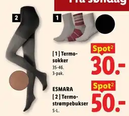 Lidl ESMARA Termostrømpebukser tilbud