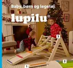 Lidl LUPILU Klatretrekant, med 2i1 klatrestige og rutsjebane tilbud