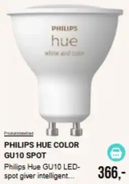 Harald Nyborg Philips hue color gu10 spot tilbud