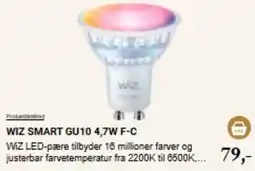 Harald Nyborg Wiz smart gu10 4,7w f-c tilbud