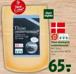 Coop 365 Thise økologisk vesterhavsost tilbud