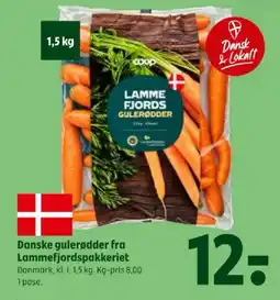 Coop 365 Lammefjords gulerødder tilbud