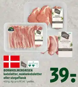 Coop 365 Bornholmergrisen koteletter, nakkekoteletter eller stegefløsk tilbud