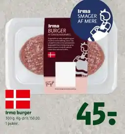 Coop 365 Irma burger tilbud