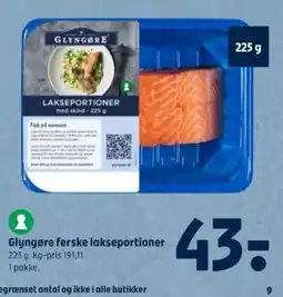Coop 365 Glyngøre ferske lakseportioner tilbud