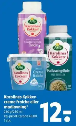 Coop 365 Karolines Køkken creme fraiche eller madlavning tilbud