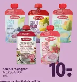 Coop 365 Semper to go grød tilbud