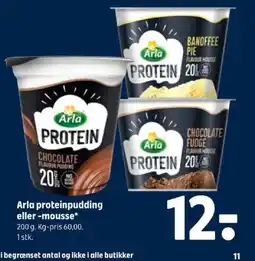 Coop 365 Arla proteinpudding tilbud