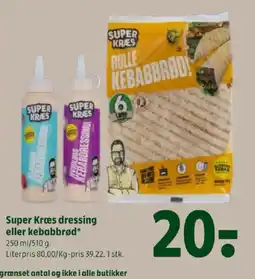 Coop 365 Super Kræs dressing eller kebabbrød tilbud