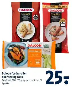 Coop 365 Daloon forårsruller eller spring rolls tilbud