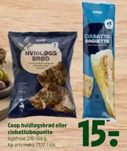 Coop 365 Coop hvidløgsbrød eller ciabattabaguette tilbud