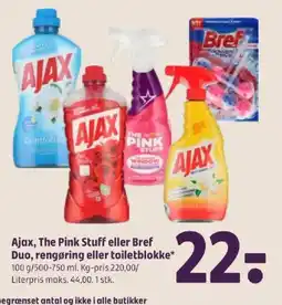 Coop 365 Ajax the pink stuff eller bref duo tilbud