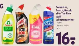 Coop 365 Domestos, Frosch, Harpic eller The Pink stuff toiletrengøring tilbud