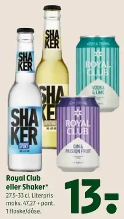 Coop 365 Royal Club eller Shaker tilbud