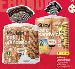 Fakta Tyskland Cafe sandwich / Sandwichbrød tilbud