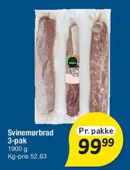 Fakta Tyskland Svinemørbrad 3-pak tilbud