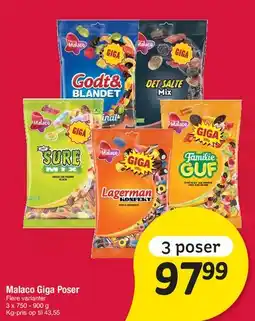 Fakta Tyskland Malaco Giga Poser tilbud