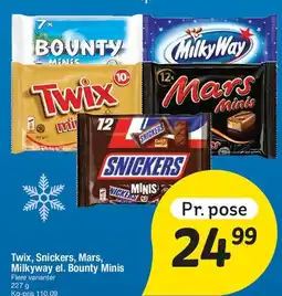 Fakta Tyskland Twix, Snickers, Mars, Milky Way el. Bounty Minis tilbud