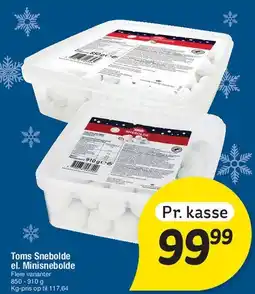 Fakta Tyskland Toms Snebolde / Minisnebolde tilbud