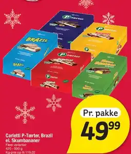 Fakta Tyskland Carletti P-Tærter / Brazil / Skumbananer tilbud