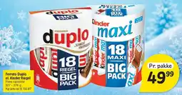 Fakta Tyskland Ferrero Duplo / Kinder Maxi Big Pack tilbud