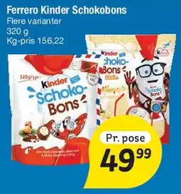 Fakta Tyskland Ferrero Kinder Schokobons tilbud