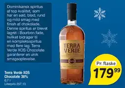 Fakta Tyskland Terra Verde XOS Chocolate 38% (0,7 L) tilbud