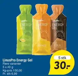 Fakta Tyskland LinusPro Energy Gel tilbud