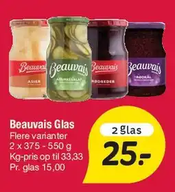 Fakta Tyskland Beauvais glas tilbud