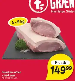 Fakta Tyskland Svinekam u/ben - med svær tilbud