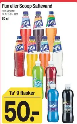 ABC Lavpris Fun eller Scoop Saftvand tilbud