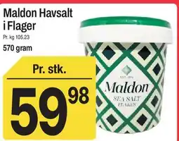 ABC Lavpris Maldon Havsalt i Flager tilbud