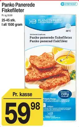 ABC Lavpris Panko Panerede Fiskefileter tilbud