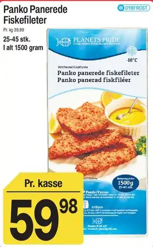 Panko Panerede Fiskefileter