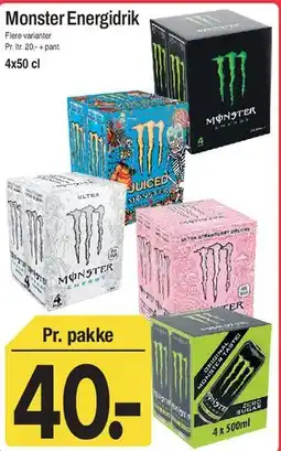 ABC Lavpris Monster Energidrik tilbud