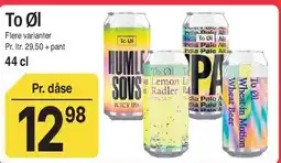ABC Lavpris To Øl tilbud