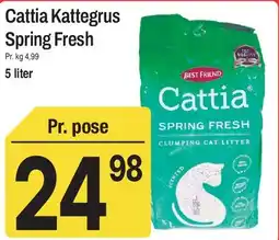 ABC Lavpris Cattia Kattegrus Spring Fresh tilbud