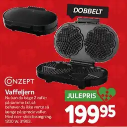 Din Isenkræmmer Conzept Vaffeljern (dobbelt) tilbud