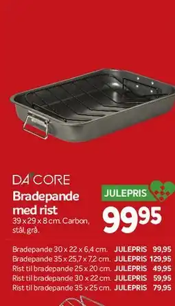 Din Isenkræmmer D4 CORE Bradepande med rist tilbud