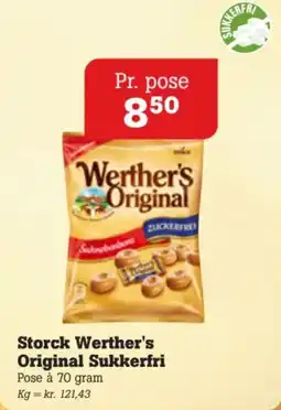 Poetzsch Padborg Storck Werther's Original Sukkerfri tilbud