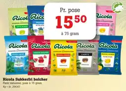 Poetzsch Padborg Ricola Sukkerfri bolcher tilbud