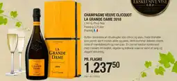Poetzsch Padborg Champagne Veuve Clicquot La Grande Dame 2018 tilbud