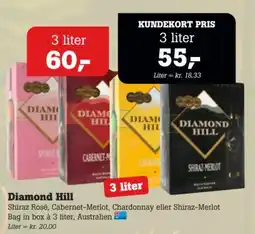 Poetzsch Padborg Diamond Hill Shiraz Rosé, Cabernet-Merlot, Chardonnay eller Shiraz-Merlot tilbud