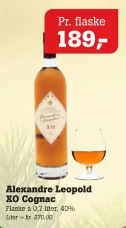 Poetzsch Padborg Alexandre Leopold XO Cognac tilbud