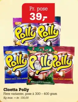 Poetzsch Padborg Cloetta Polly tilbud