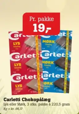 Poetzsch Padborg Carletti Chokopålæg tilbud